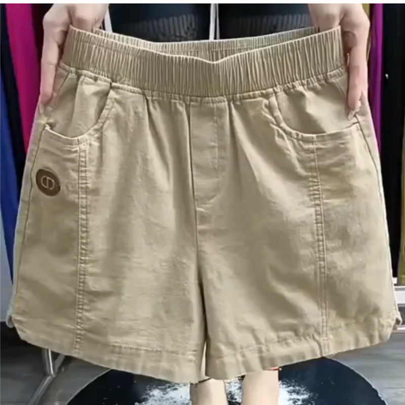 (Super Promo: Compre 1 Leve 3) Shorts Clarisse™ em Sarja com Cintura Elástica e Caimento Soltinho / Elegância e Frescor para o Verão!